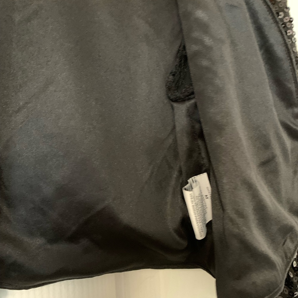 Sequin Cropped Jacket Black Size:M - image 5